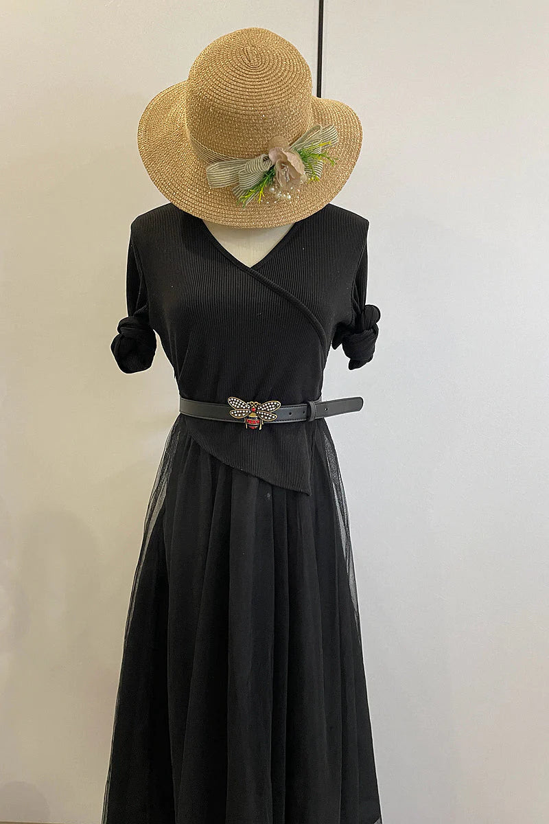 2025 4 Colors bee lychee pattern double-sided belt