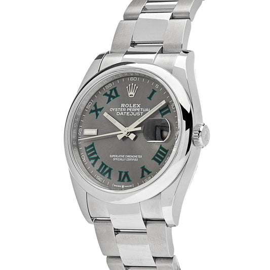 2025 Watch Datejust 126200 'Wimbledon' Stainless Steel Slate Dial