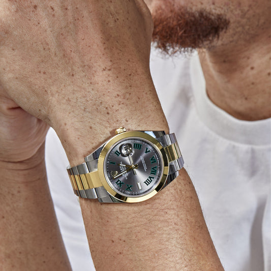 2025 Watch Datejust 126303 'Wimbledon' Yellow Gold Stainless Steel Slate Dial (2020)