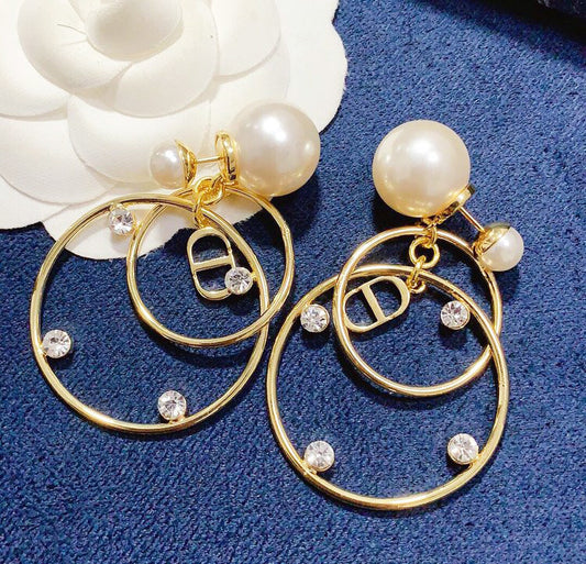 2025 Pearl Round Earrings
